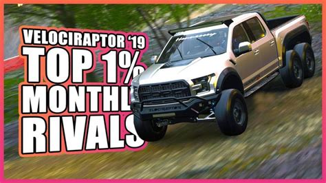 Top Monthly Rivals Velociraptor Gameplay In Forza Horizon