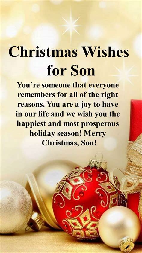 Merry Christmas Wishes For Son What To Write In A Card To Your