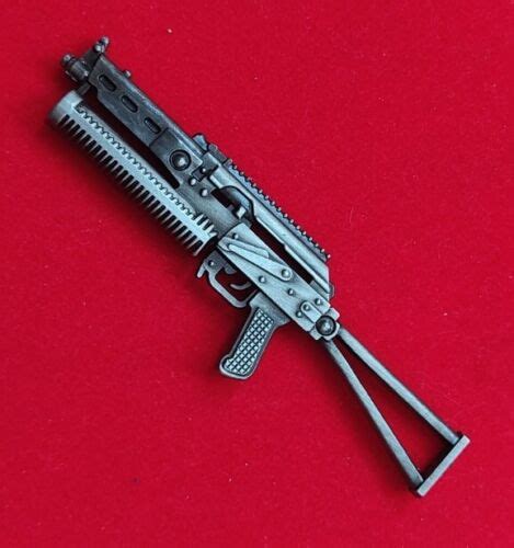 1 6 Scale Pp 19 Bizon Smg Machine Gun Metal Model 12 Action Man Dragon Figure Ebay