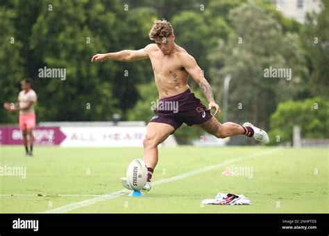 Reece Walsh During A Brisbane Broncos Nrl Training Session Brisbane