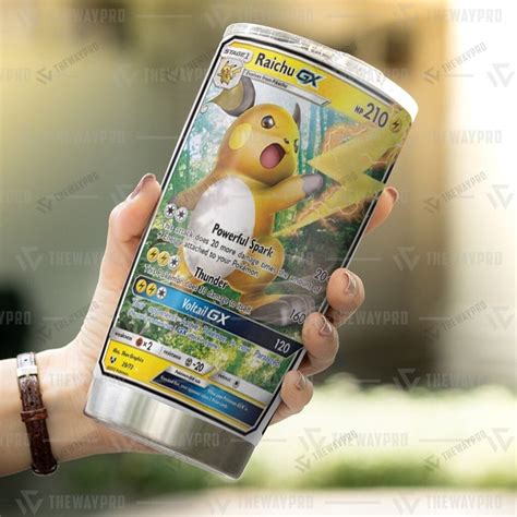 New Raichu Gx Shining Legends Pokemon Tumbler Express Your Unique