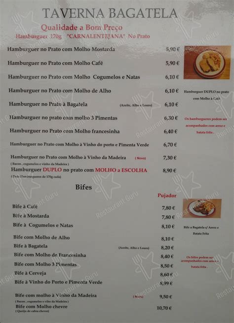 Menu Em Famosas Tert Lias Restaura O Unipessoal Lda Restaurante Sintra