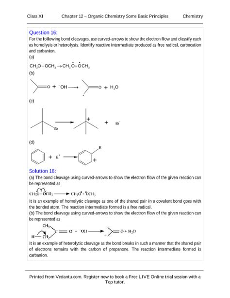 Solution Chemistry Class 11 Goc Ncert Question Paper 55 Off