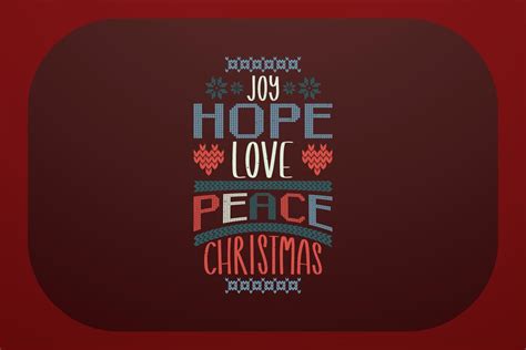 Christmas T-shirt Design Joy Hope Love Peace Christmas 15603888 Vector ...