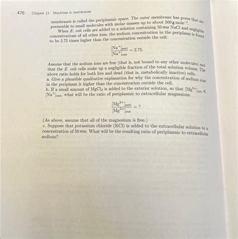 Solved 11.11 Periplasm In E. coli, the cell envelope is made | Chegg.com