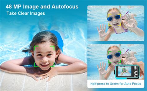 YISENCE Digitalkamera Unterwasserkamera UHD 4K 56MP Autofocus