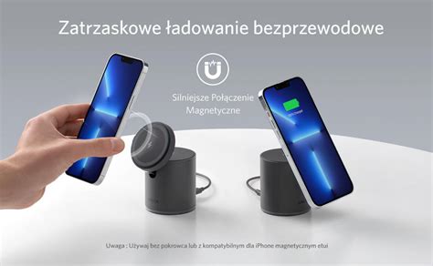 Adowarka Indukcyjna Anker Powerwave Mag Go In Dock Czarna