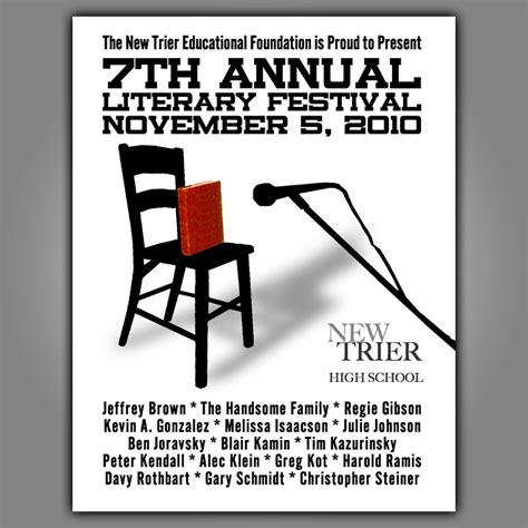 artsy literary festival poster/booklet cover, a Graphic Design ...