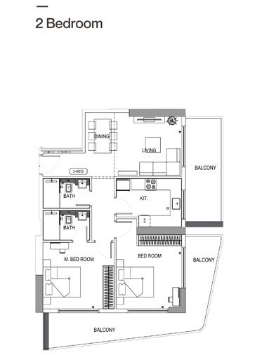 Binghatti Luna at Jumeirah Village Circle, Dubai - Floor Plan