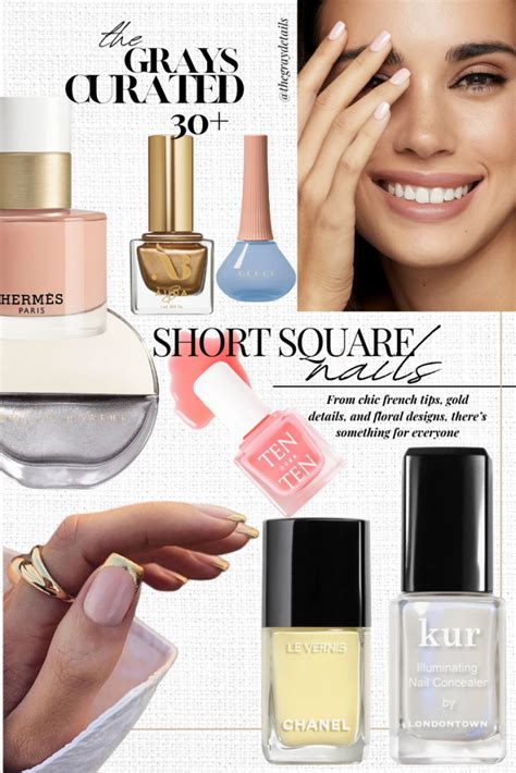 30 Short Square Nails For Summer The Gray Details