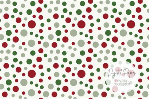 Christmas Polka Dot Pattern Graphic by IkkiloDesign · Creative Fabrica