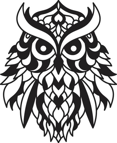 Owl Mandala Coloring Page Enchanting Owl Mandala Unleash Your