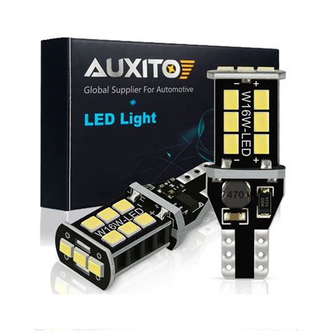 Aliexpress.com : Buy 2x W16W T15 LED Bulbs 2835 SMD Canbus OBC Error ...