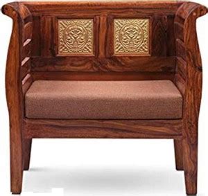 Saamenia Furnitures Solid Sheesham Wood Single Sofa Chair For Living