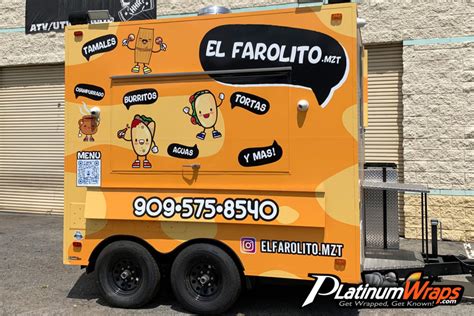 Mexican Food Trailer Wrap Platinum Wraps San Bernardino