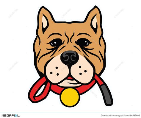 Pitbull Dog Vector at GetDrawings | Free download