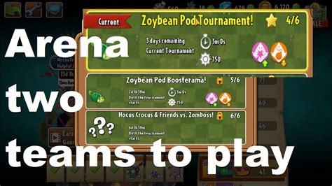 PvZ 2 Arena Zoybean Pod Tournament 16th Of February 2021 Two Team To