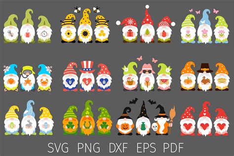 Gnome svg bundle, gnome bundle svg, holiday gnomes | Gnomes, Holiday, Svg