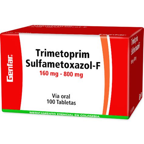 Trimetoprim Sulfametoxazol F Mg Mg Genfar Caja X Tabletas