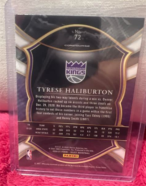 2020 21 SELECT TYRESE HALIBURTON CONCOURSE ROOKIE EBay