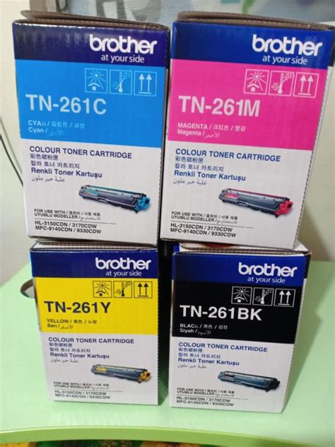 Brother Tn Black Cyan Yellow Magenta Original Toner Cartridge