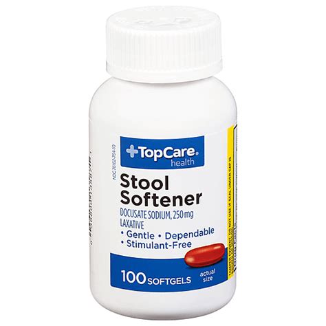 Top Care Stool Softener 250 Mg Softgels 100 Ea Buehler S