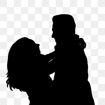 Couple Hugging Silhouette PNG And Vector Images Free Download - Pngtree