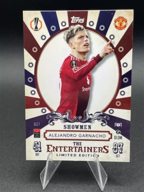 Showmen Limited Edition Garnacho Match Attax 2024 2025 Entertainers 24