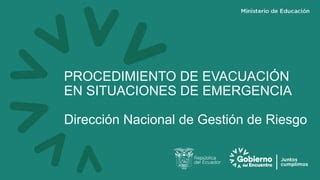 Procedimiento De Evacuacion Pptx