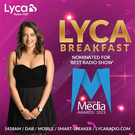 Lyca Radio and Lyca Gold nominated for four Asian Media Awards - Lyca Radio