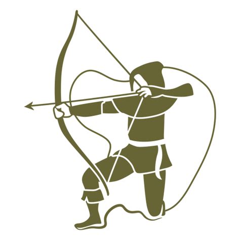 Archer Shooting Bow And Arrow Png And Svg Design For T Shirts