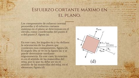 Esfuerzos Principales Y Esfuerzo Cortante M Ximo En El Plano Ppt