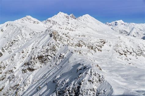 Alps Mountain Covered With Snow In Winter Italy Stock Photo Image Of