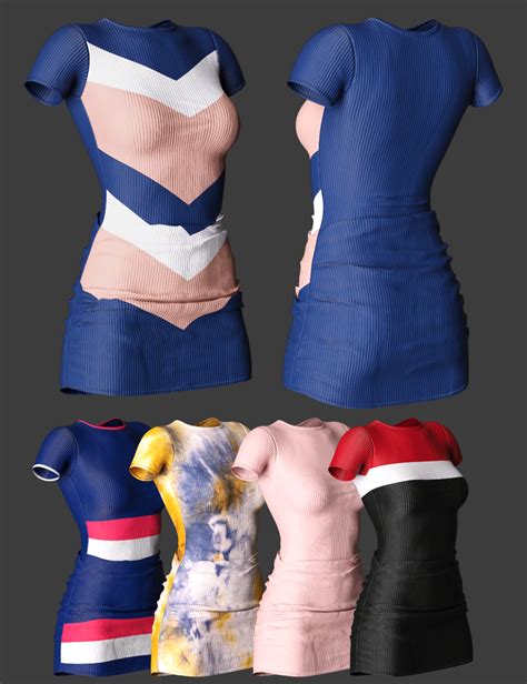 Casual Style Outfit Dforce Dress For Genesis 8 And 8 1 Females Daz 3d