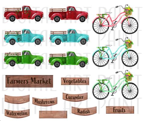 Farmers Market Clipart Farmers Market Farmers Market Sign - Etsy