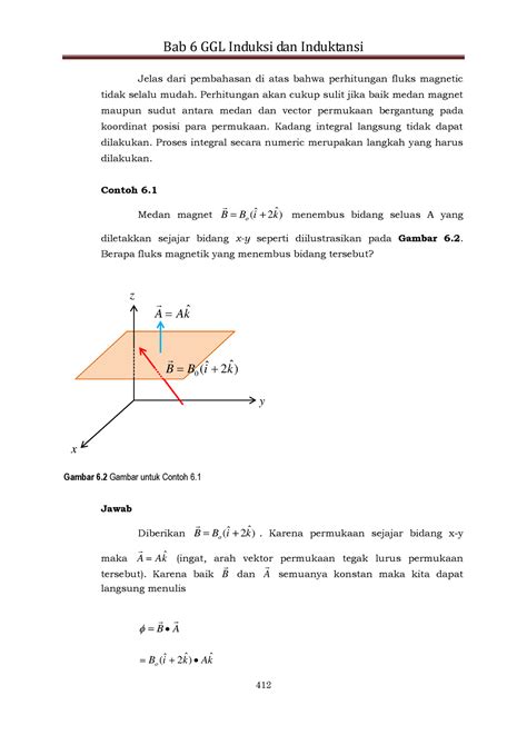Fisika Dasar 142 Bab 6 GGL Induksi Dan Induktansi 412 Jelas Dari