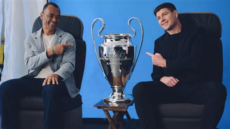 Steven Gerrard And Cafu On The Uefa Champions League Final Between