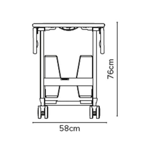 Room service trolley Round UK – Robert Dunn Hotel Equipment