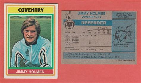 Coventry City Jimmy Holmes 6