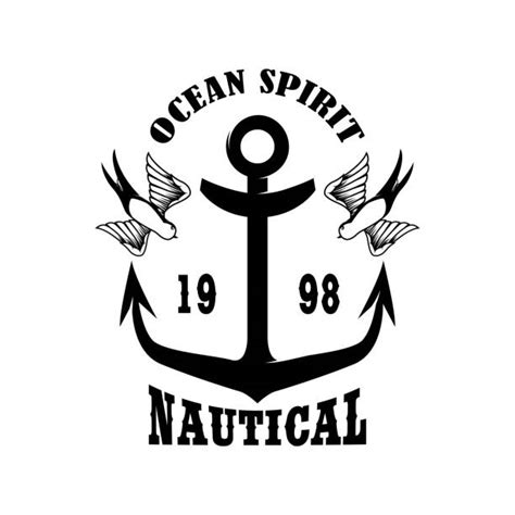 160 Traditional Anchor Tattoo Designs Drawings Stock Illustrations