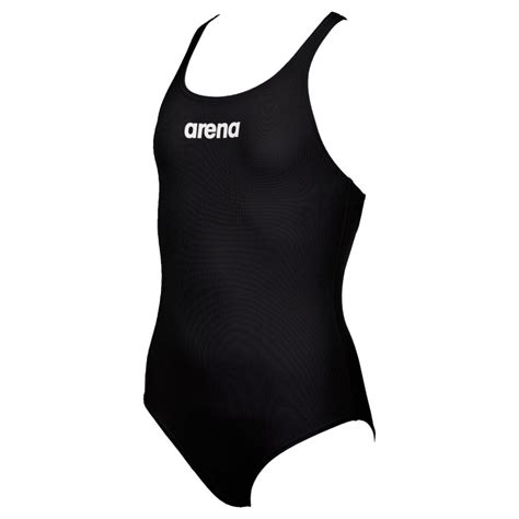 Arena Girls Solid Pro Black Swimsuit Perfect For Training Sessions