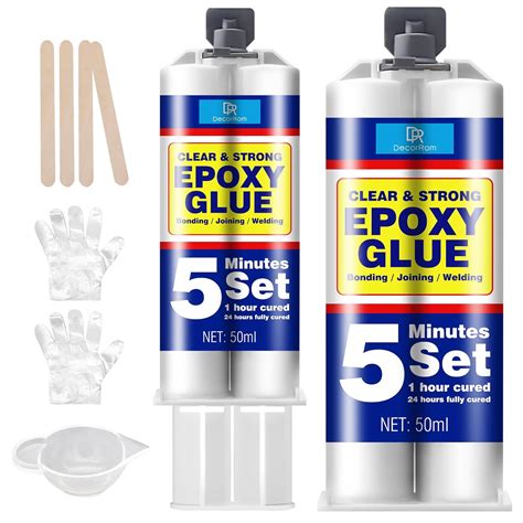 Amazon.com: Epoxy Glue 3.4oz - 5 Minute Foundry Epoxy Adhesive for Fast