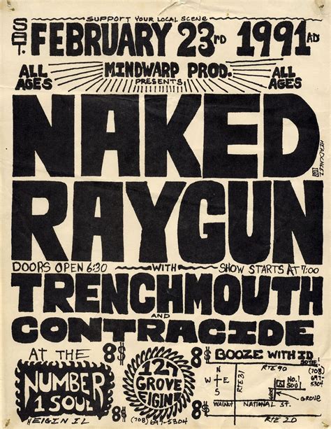 The Dustbin Of History Naked Raygun Poster