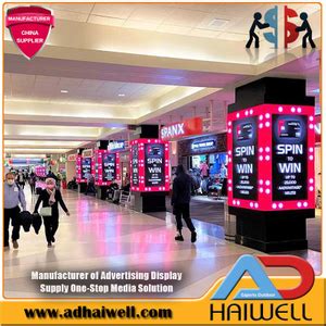 360 Cube Vision Rotating LED Display Revolutionize Marketing Adhaiwell