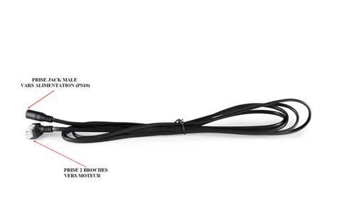 cable alimentation ciar  cable moteur vers alimentation