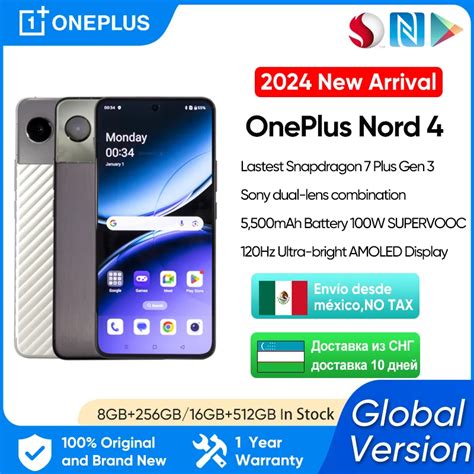 2024 Nueva Versi N Global OnePlus Nord 4 5G 5500mAh Bater A 100W