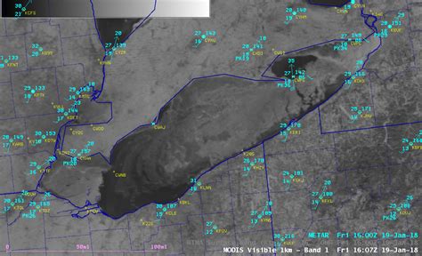 Ice Dam In Lake Erie Cimss Satellite Blog