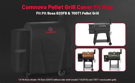 Amazon Comnova Grill Cover For Pit Boss 820FB Without Side Shelf