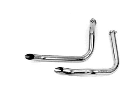 Paughco Staggered Dual Full Exhaust System For Shovelhead