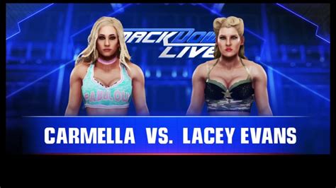 Wwe 2k19 Lacey Evans Vs Carmella Youtube